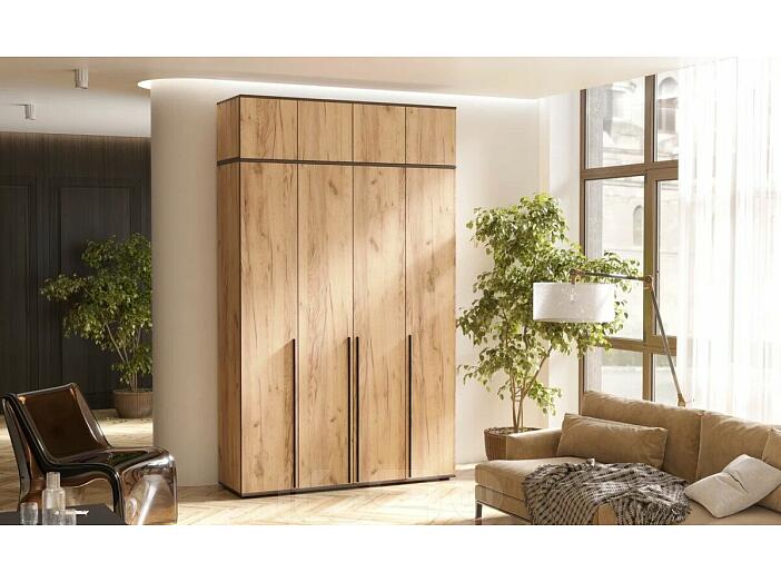 Норд Шкаф 4-х ств.(1600) с антресолью (Дуб Крафт)