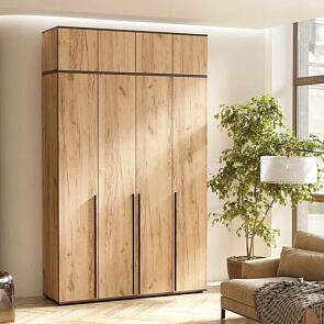 Норд Шкаф 4-х ств.(1600) с антресолью (Дуб Крафт)