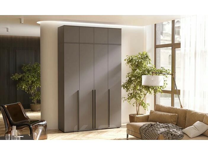 Норд Шкаф 4-х ств.(1600) с антресолью (Графит)