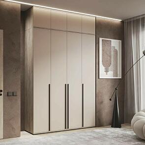 Норд Шкаф 4-х ств.(1600) с антресолью (Кашемир, Дуб Крафт серый)