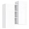 Норд Шкаф подвесной комбинированный (Белый глянец, Белый)
