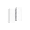 Норд Шкаф подвесной комбинированный (Белый глянец, Белый)