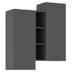 Норд Шкаф подвесной комбинированный (Графит, Графит)