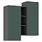 Норд Шкаф подвесной комбинированный (Изумрудный (КРОМКА ГРАФИТ), Графит)