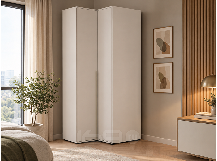 Норд Шкаф угловой (золото) (Кашемир)