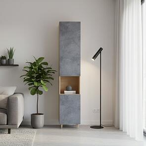 Шкаф Киото СТЛ.339.07 Дуб небраска/Бетон тёмный