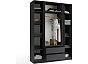 Келвин Шкаф 4-х ств. (1600) с ящиками (Графит, Графит)