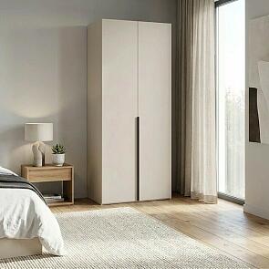 Шкаф 2-х дверный 988*2386*605 Кашемир серый Лаура 2