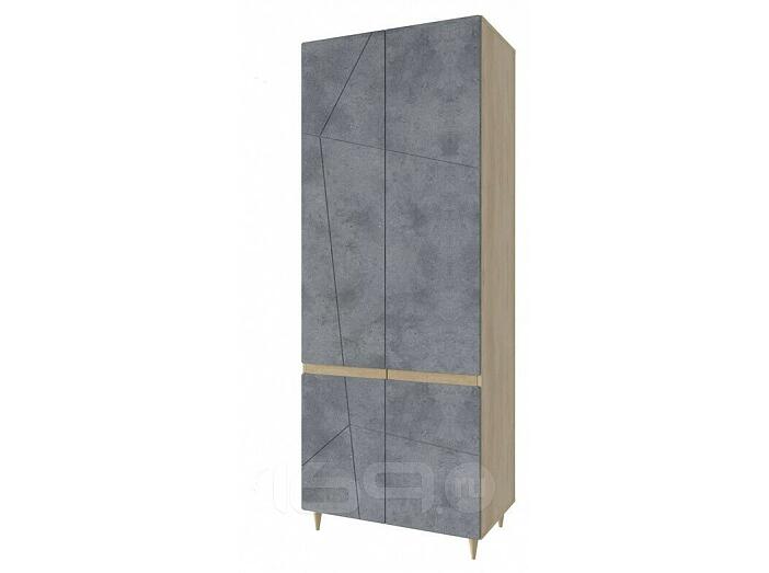 Шкаф 790x520x2085 Киото Серый/дуб небраска МДФ