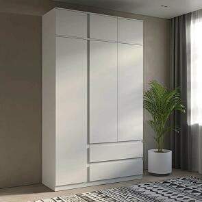 Шкаф для одежды STERN с антресолью ШКЯ-3 Белый