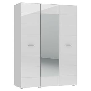 Шкаф GLOSS 3-х дверный Белый/Белый глянец