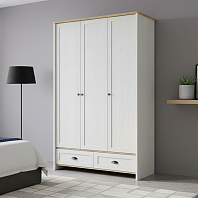 Шкаф 3-х дв. с ящиками Тифани СТЛ.305.02 Дуб небраска/Белый