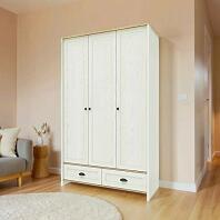 Шкаф 3-х дв. с ящиками Тифани СТЛ.305.02 Дуб небраска/Белый