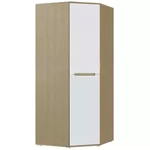 С/Г Ким Шкаф угловой (Белый глянец холодный, сонома)