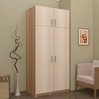 Шкаф 2-х ств. штанга+полка (Ясень шимо светлый/Ясень шимо темный)