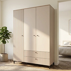 Шкаф 3-х дверный Тоскана 535.14 Кашемир серый