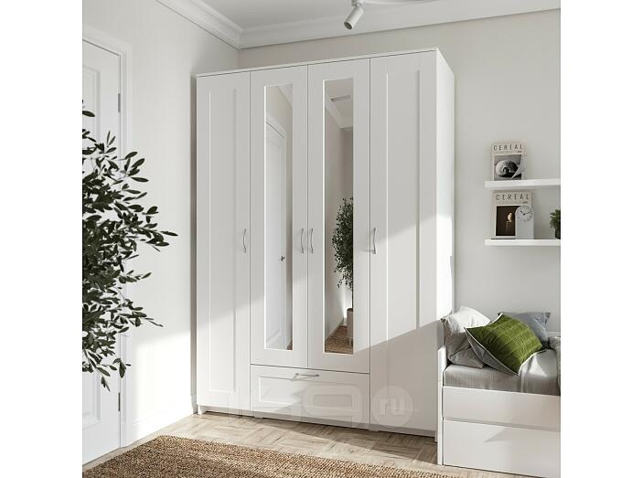 Шкаф 1560x585x2196 Сириус Белый ДСП