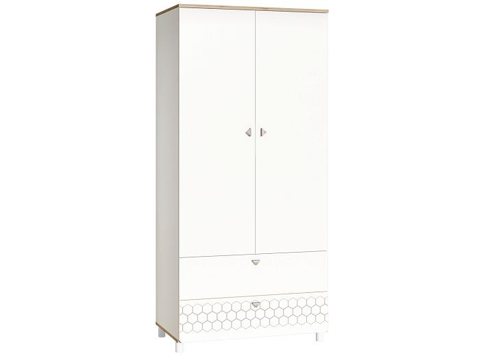 Шкаф для одежды Эйп 13.334 Белый PE шагрень, Дуб Белый exclusive OW D4430