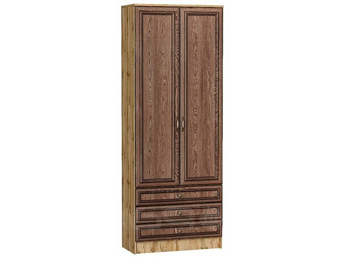 Шкаф двухстворчатый Стиль ШК-803 с ящиками Brown Dreamline Дуб Вотан