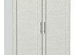 Шкаф двухстворчатый Стиль ШК-803 с ящиками Cappuccino Softwood Белый