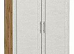 Шкаф двухстворчатый Стиль ШК-803 с ящиками Cappuccino Softwood Дуб Вотан
