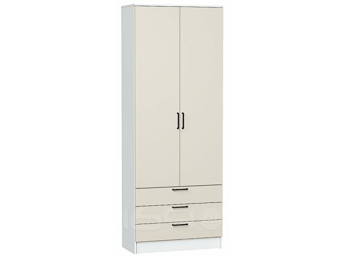 Шкаф двухстворчатый Стиль ШК-803 с ящиками Cashmere In 2S Белый
