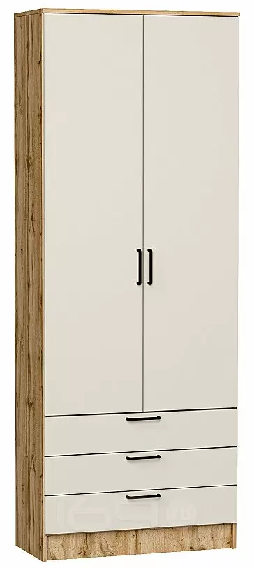 Шкаф двухстворчатый Стиль ШК-803 с ящиками Cashmere In 2S Дуб Вотан