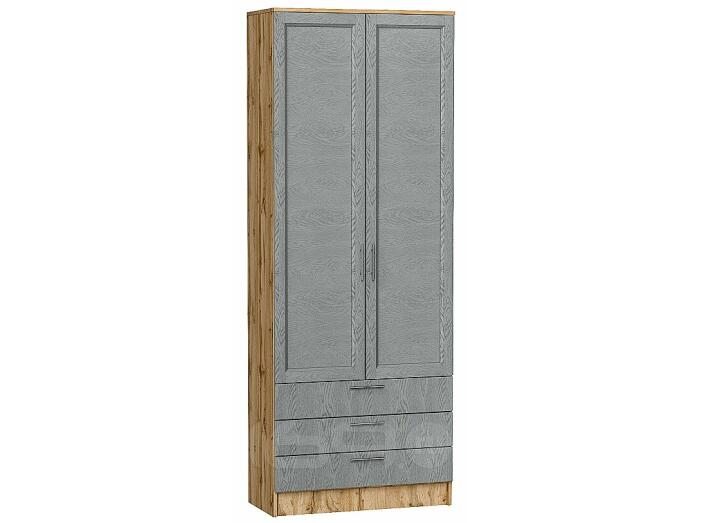 Шкаф двухстворчатый Стиль ШК-803 с ящиками Grey Softwood Дуб Вотан