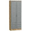 tumb 1 - Шкаф двухстворчатый Стиль ШК-803 с ящиками Grey Softwood Дуб Вотан