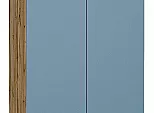 Шкаф двухстворчатый Стиль ШК-803 с ящиками Silky Blue Дуб Вотан