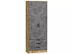 Шкаф двухстворчатый Стиль ШК-803 с ящиками Temple Stone 2S Дуб Вотан