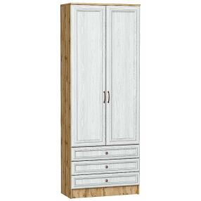 Шкаф двухстворчатый Стиль ШК-803 с ящиками White Dreamline Дуб Вотан