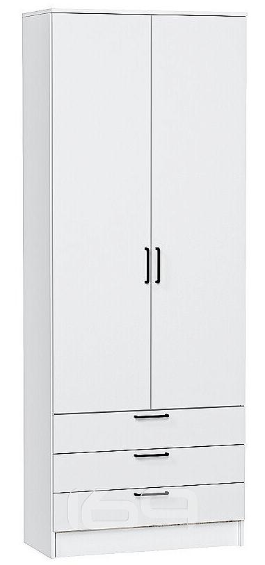 Шкаф двухстворчатый Стиль ШК-803 с ящиками White In 2S Белый купить ...