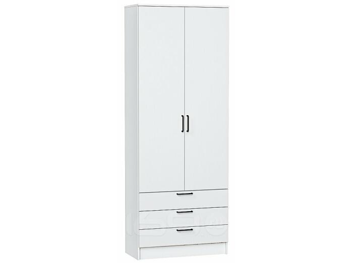 Шкаф двухстворчатый Стиль ШК-803 с ящиками White In 2S Белый