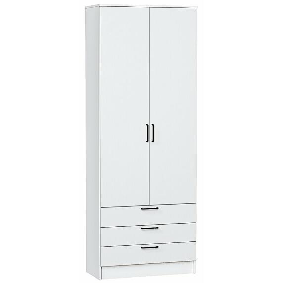 Шкаф двухстворчатый Стиль ШК-803 с ящиками White In 2S Белый