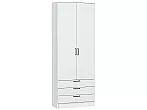 Шкаф двухстворчатый Стиль ШК-803 с ящиками White In 2S Белый