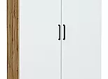 Шкаф двухстворчатый Стиль ШК-803 с ящиками White In 2S Дуб Вотан