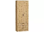 Шкаф двухстворчатый Стиль ШК-803 с ящиками Wotan Oak 2S Дуб Вотан