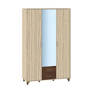 Шкаф Келли 3 дверный Дуб сонома/ Дуб кальяри