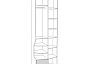 Шкаф 706x509x2196 Индиго Граффити, Темно-серый ЛДСП