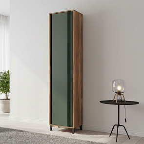 Шкаф однодверный Богемия 463.02 Дуб барокко/Зелёный