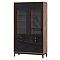 Шкаф-сервант BRASS ШКС-2 Каштан Арвадона/Чёрный глянец Шкаф-сервант BRASS ШКС-2 Каштан Арвадона/Чёрный глянец