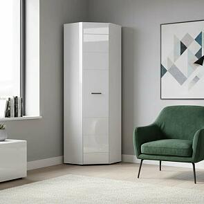 Шкаф угловой GLOSS  64х64 Белый/Белый глянец