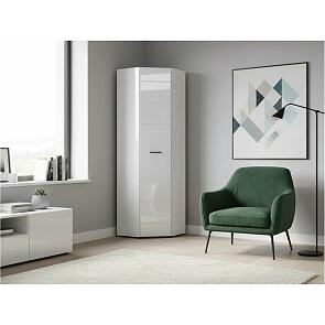 Шкаф угловой GLOSS  64х64 Белый/Белый глянец