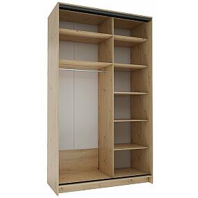 Корпус шкафа-купе 2-х дверного Бруно СТЛ.317.10, 140х242х62, Дуб дикий