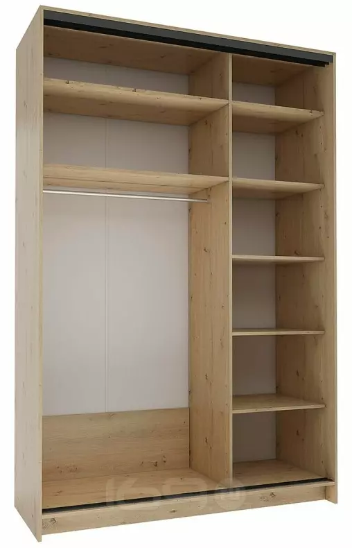 Корпус шкафа-купе 2-х дверного Бруно СТЛ.317.11, 160х242х62, Дуб дикий