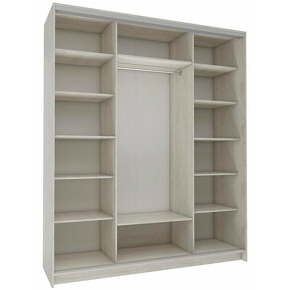 Корпус шкафа-купе 2-х дверного Бруно СТЛ.317.13, 200х242х62, Сосна касцина