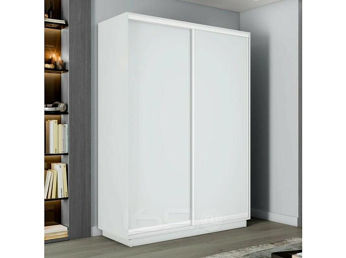 Шкаф-купе 1600x600x2200 Экспресс 2 Белый снег ЛДСП