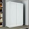 Шкаф-купе 1600x600x2200 Экспресс 2 Белый снег ЛДСП