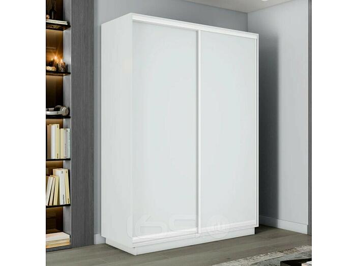 Шкаф-купе 1600x600x2400 Экспресс 2 Белый снег ЛДСП